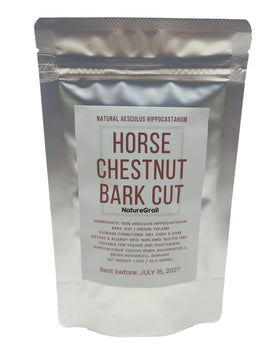 Naturegrail Horse Chestnut Bark natural dye option for fabrics with earthy tones
