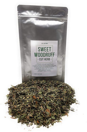 Naturegrail Sweet Woodruff leaves, ready for flavoring beverages and desserts.