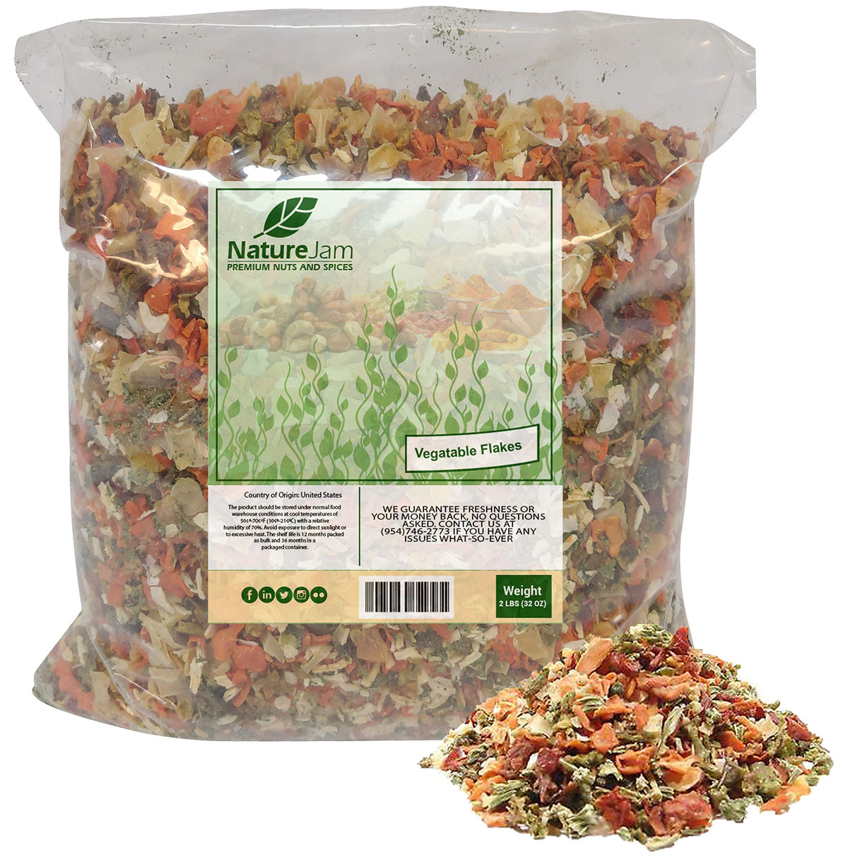 Naturejam 2lb bag of vegetable soup blend for quick pantry soups