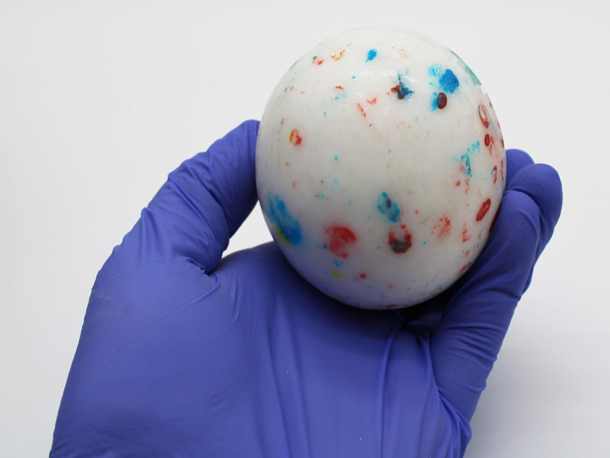 Naturejam 3-inch jumbo candy, exterior hard shell with internal fruity layers, long-lasting fun.