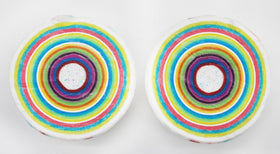 Naturejam giant jawbreaker, colorful patterns, eye-catching display piece for candy buffets.