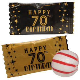 Naturejam 70th birthday peppermint pack for stylish party favors and festive decor.