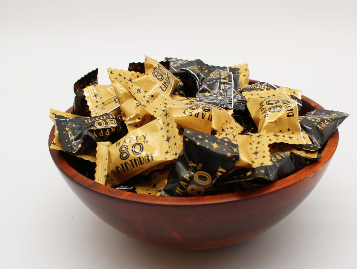 Naturejam 80th birthday peppermint balls offer a refreshing break during events.