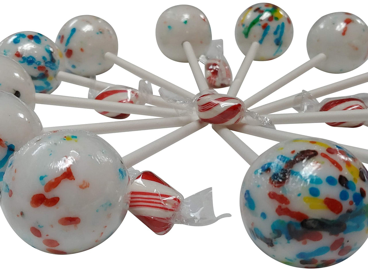 Naturejam bold-patterned jawbreaker highlighting colorful multi-layered flavors.