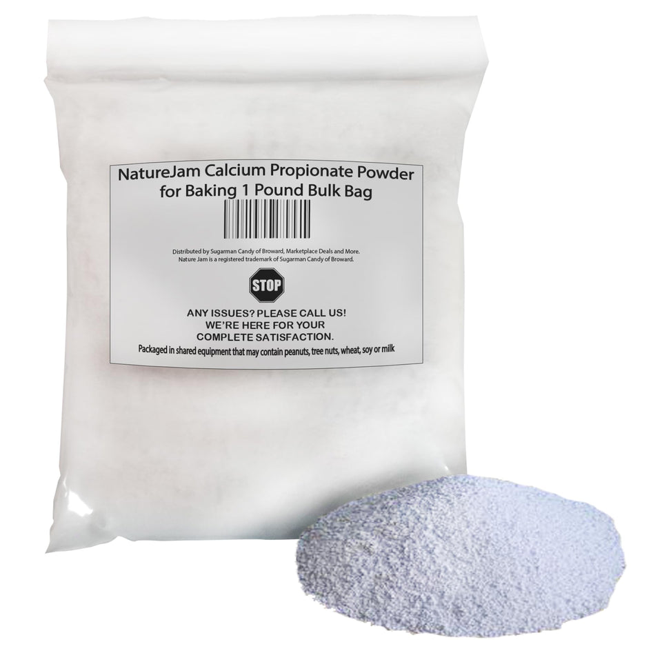 NatureJam Calcium Propionate Powder—white baking additive that inhibits mold and extends bread freshness.