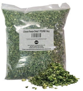 Naturejam freeze-dried chives 16oz pack, vibrant green flakes for quick flavor