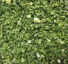 Naturejam freeze-dried chives closeup, ready-to-use garnish for soups and salads