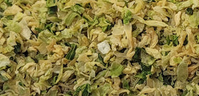 Rehydrated Naturejam dried cabbage with crisp texture for quick meals