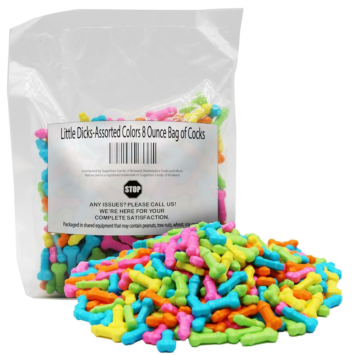 Naturejam Funny Bachelorette Candy bag with colorful wrappers, ideal for games and party favors.
