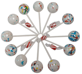 Naturejam giant 1.75 inch jawbreaker with layered flavors for lasting sweetness.
