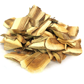 Naturejam Palo Azul tea with dried chips ready for steeping.