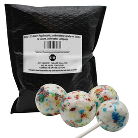 Naturejam psychedelic jawbreaker on stick adds color and fun to any party.