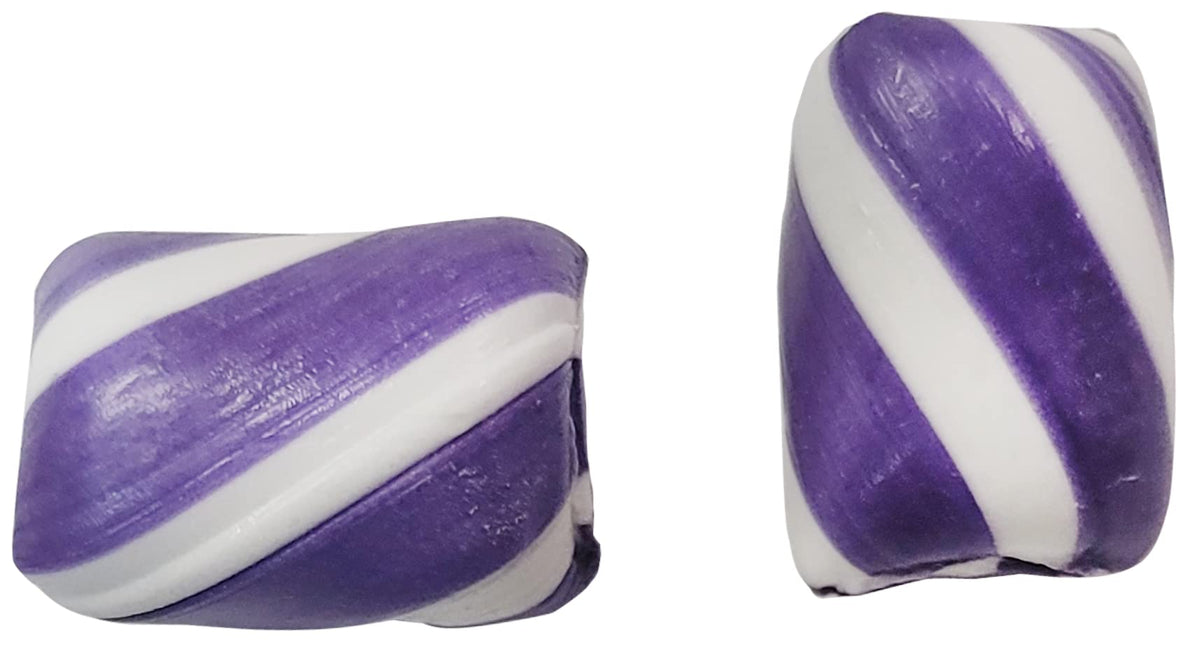 Naturejam Purple Mint Cylinder Twists shine at a candy buffet.