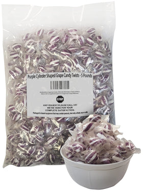 Naturejam Purple Mint Cylinder Twists ideal for an office desk snack.
