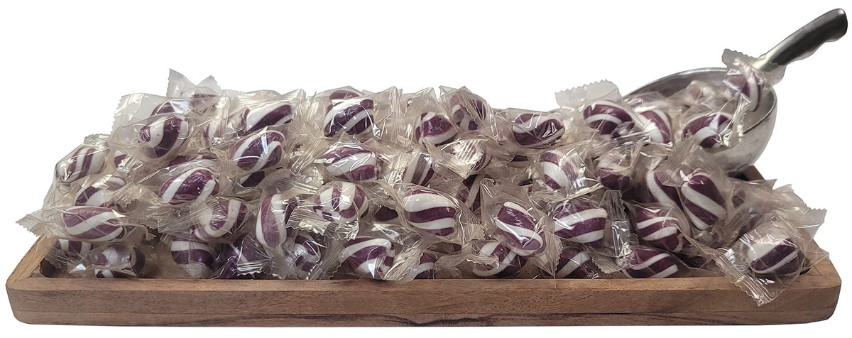 Close-up of Naturejam Purple Mint Cylinder Twists packaging showing quality.