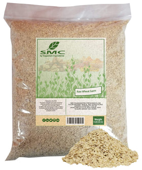 NatureJam RAW wheat germ bulk bag boosts nutrition for baking and smoothies.
