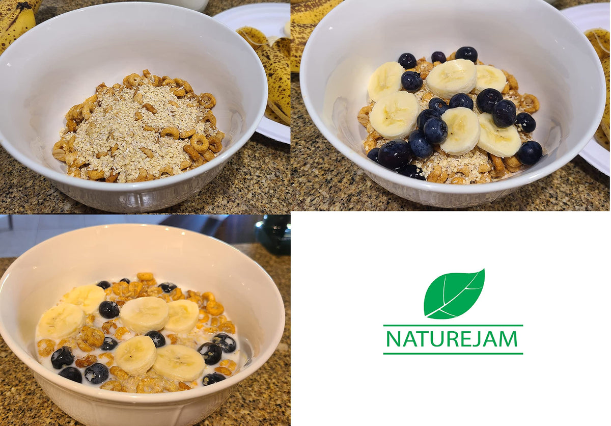 Close-up of NatureJam RAW Wheat Germ highlights its nutty flavor and nutrient-rich profile.