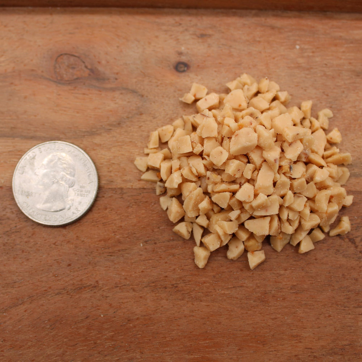 Naturejam Toffee Bits coarse grind texture close-up, preserves crunch in desserts