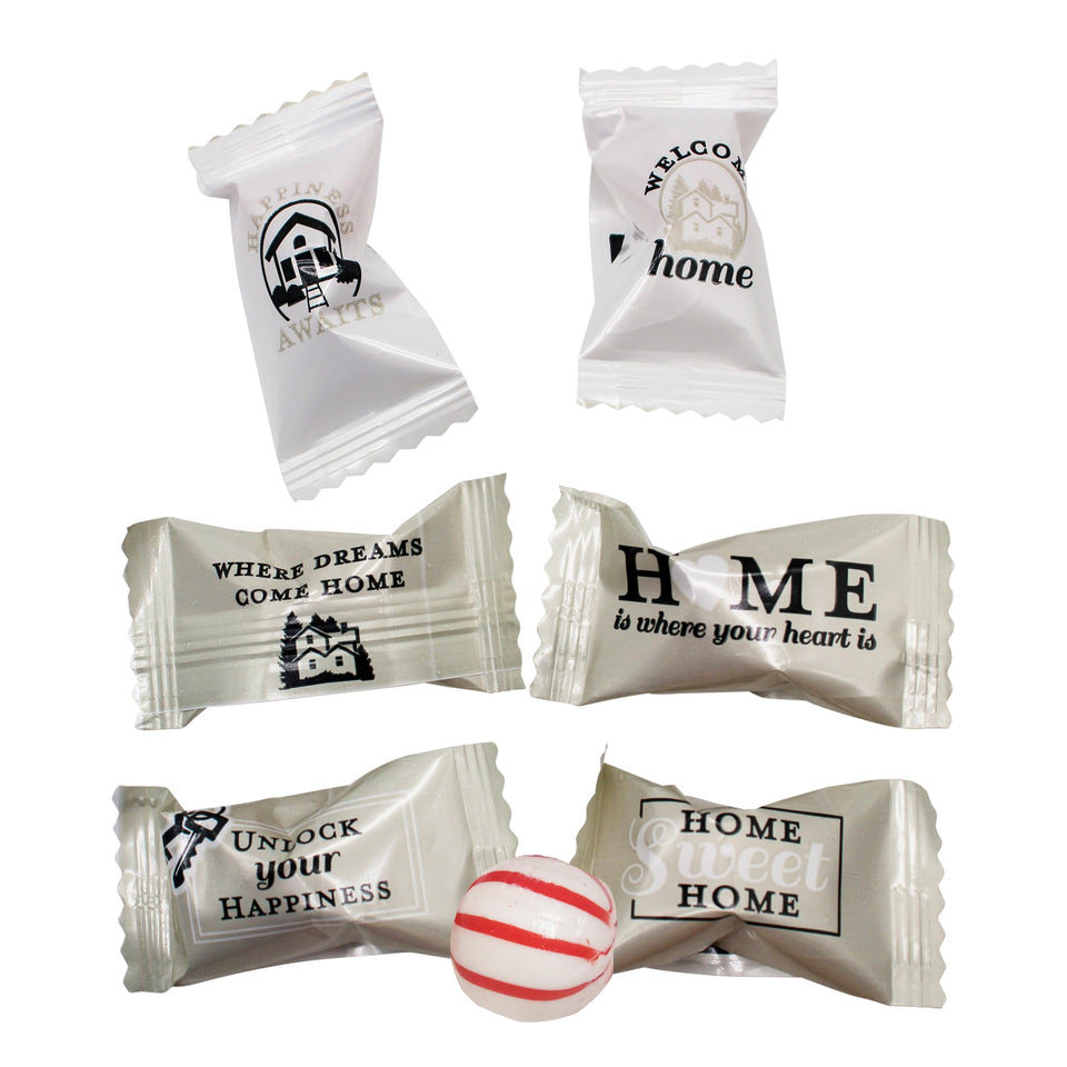 Naturejam Welcome Home Peppermints packaging for open houses and client gifts.