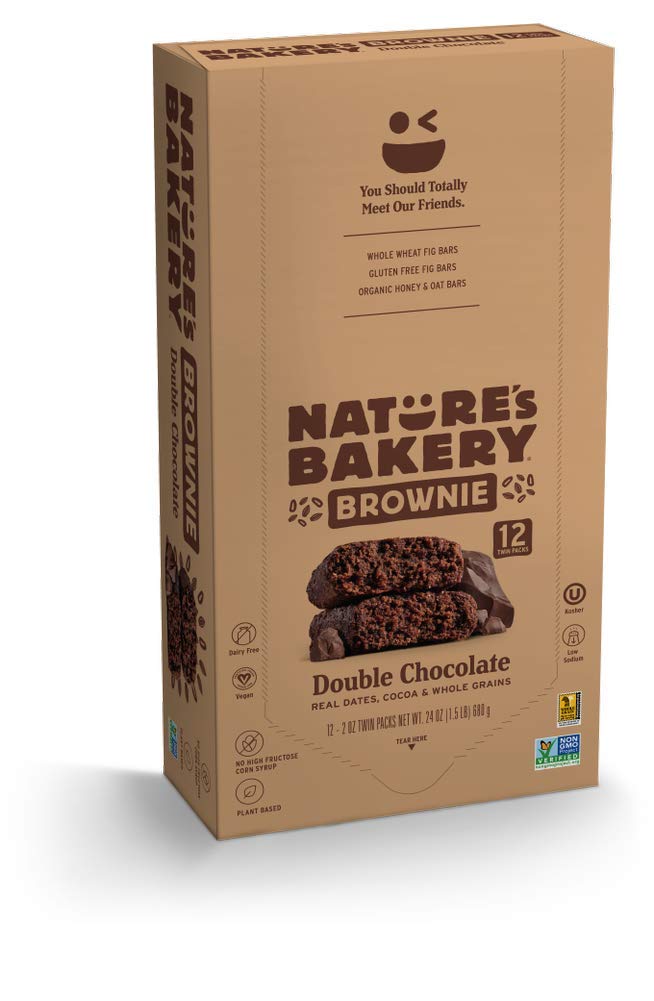 Nature's Bakery Whole Wheat Fig Bars box front—on-the-go snack for busy days