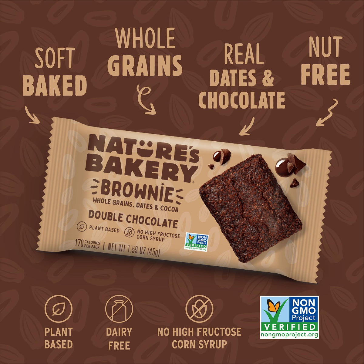 Nature's Bakery plant-based brownie bar vegan-friendly icon.