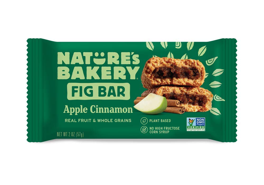 Nature's Bakery fig bar Apple Cinnamon, portable on-the-go snack for lunch boxes.