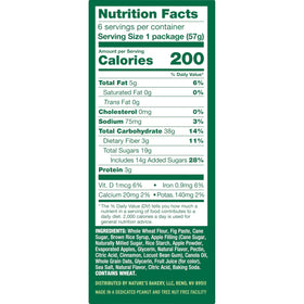 Nature's Bakery Apple Cinnamon Fig Bars easy-break packaging.