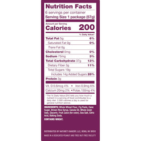 Fig bars displayed on shelf for easy lunchbox grab