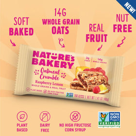 Nature's Bakery strawberry fig bar close-up highlights a fruity, kid-friendly flavor.