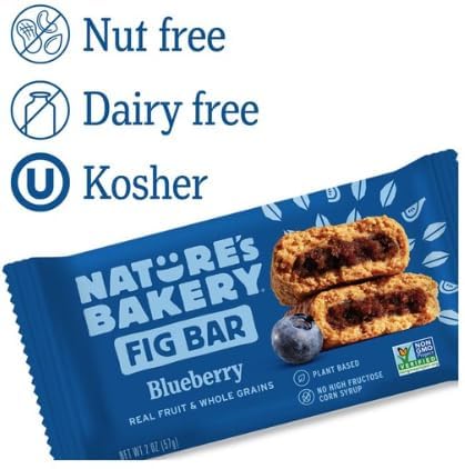 Nature's Bakery Original Fig bars in the pack, ideal for portable snacking