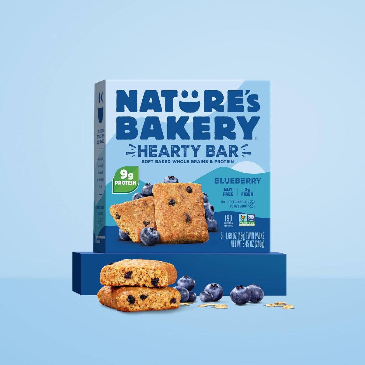 Nature's Bakery Hearty Bars Blueberry soft-baked treat after workouts