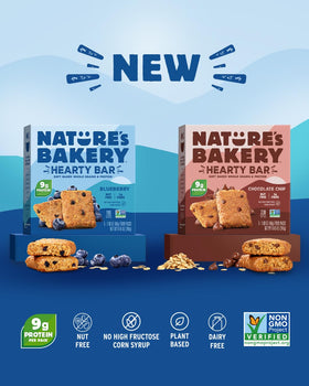 Nature's Bakery Hearty Bars Blueberry grab-and-go snack with protein and fiber