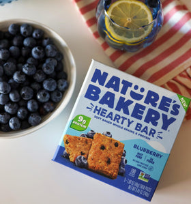 Nature's Bakery Hearty Bars Blueberry non-GMO and dairy-free for everyday crunch