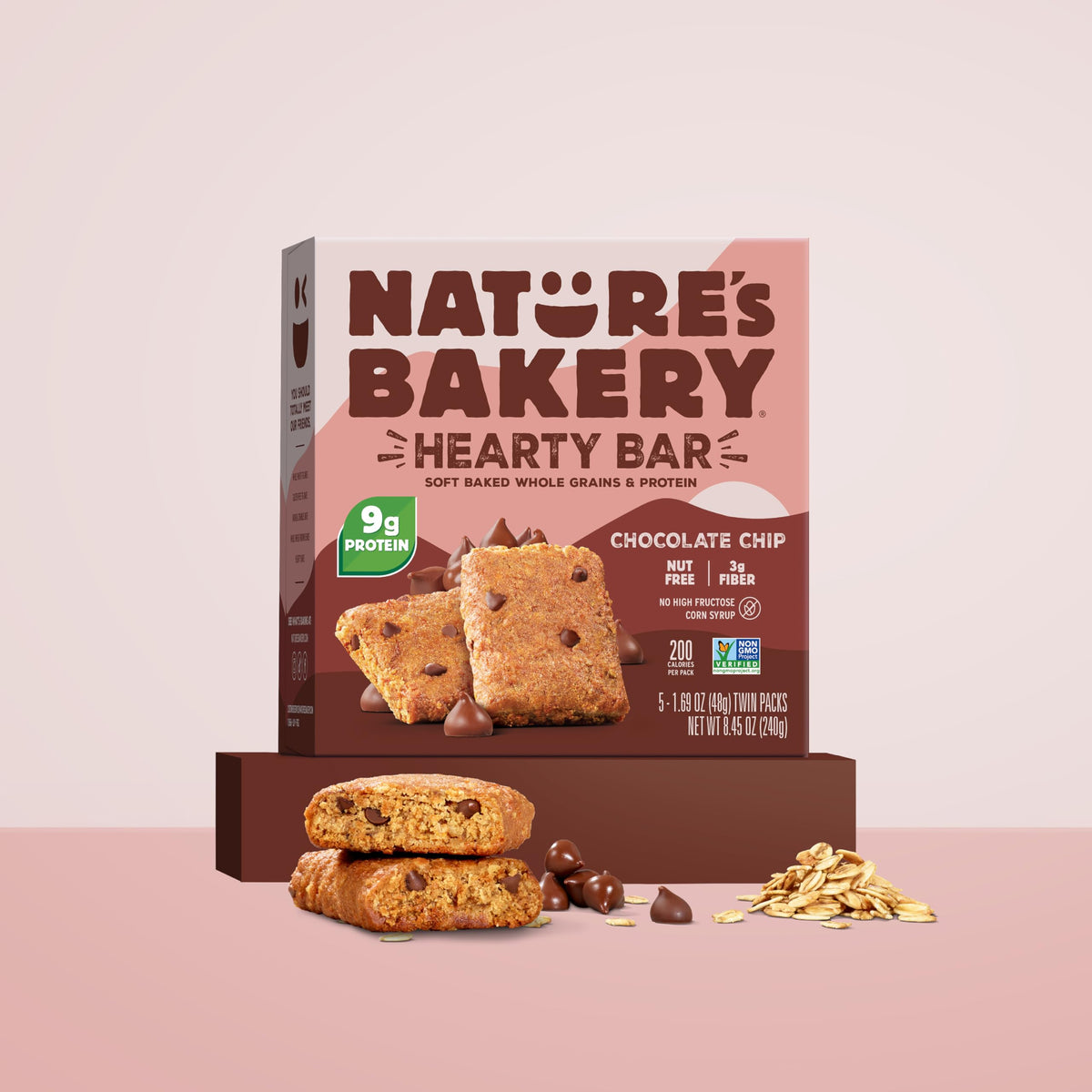 Nature’s Bakery Hearty Bars Chocolate Chip kid-friendly, nut-free, easy snack