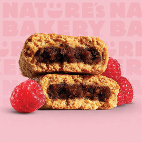 Nature's Bakery Raspberry Whole Wheat Fig Bars soft-baked texture appealing in every bite.