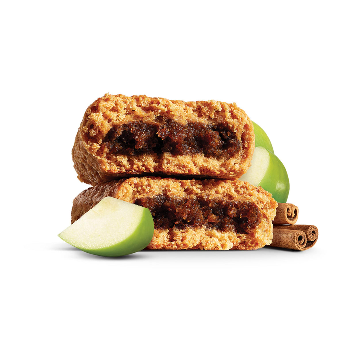 Nature's Bakery real fruit pieces visible in bars.
