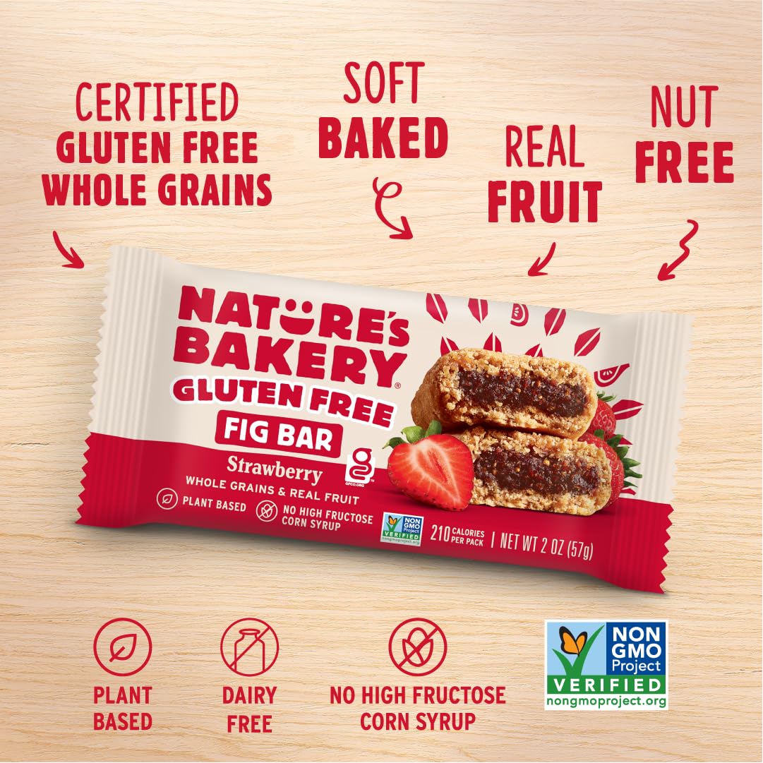 Nature's Bakery Strawberry Fig Bars lunchbox-ready snack for kids.