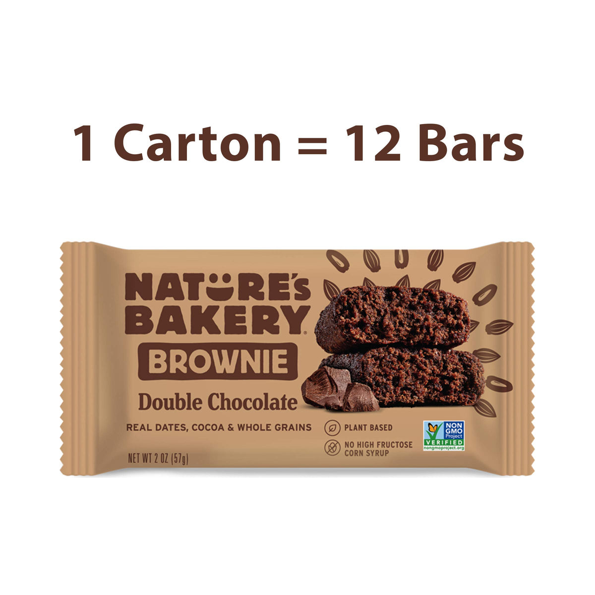 Nature's Bakery twin-pack two bars per pack—great for lunches and quick energy