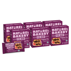 Nature's Bakery Whole Wheat Fig Bars box for quick on-the-go snacking