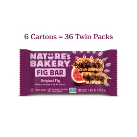 Nature's Bakery Original Fig twin-pack showing convenient portions