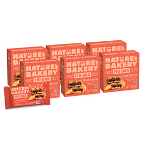 Nature's Bakery Peach Apricot Fig Bars pack-6 for wholesome on-the-go snacking