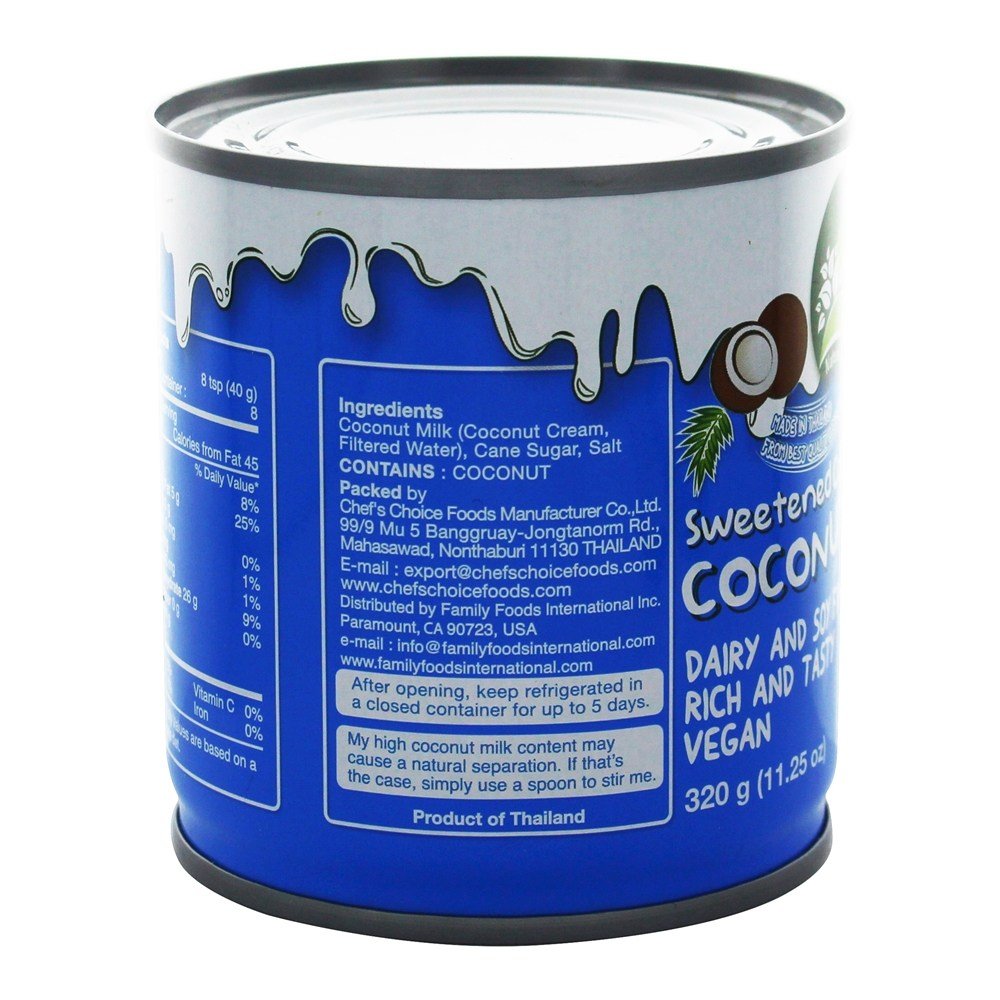 Nature's Charm condensed coconut milk coffee cream elevates vegan drinks.