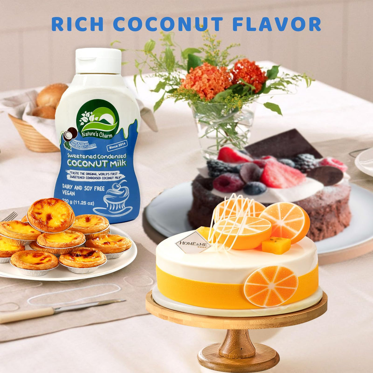 Nature's Charm wooden spoon included with the kit for easy measuring.