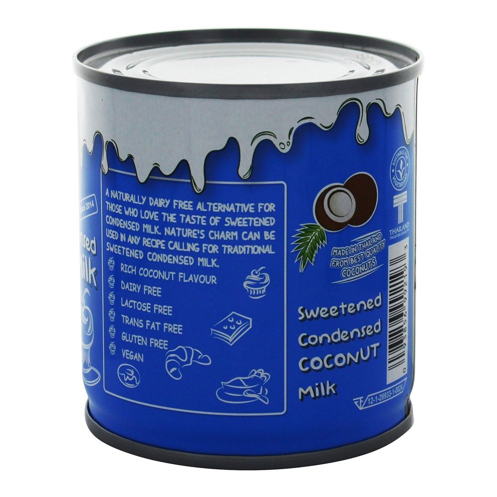 Nature's Charm pack on pantry shelf for gluten-free lactose-free kitchen staples.