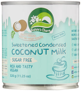 Nature's Charm sugar-free condensed coconut milk bottle for desserts