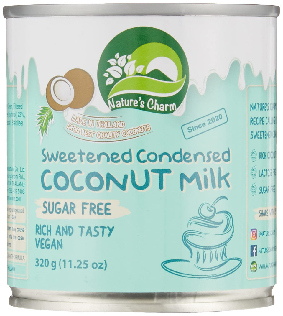 Nature's Charm sugar-free condensed coconut milk bottle for desserts