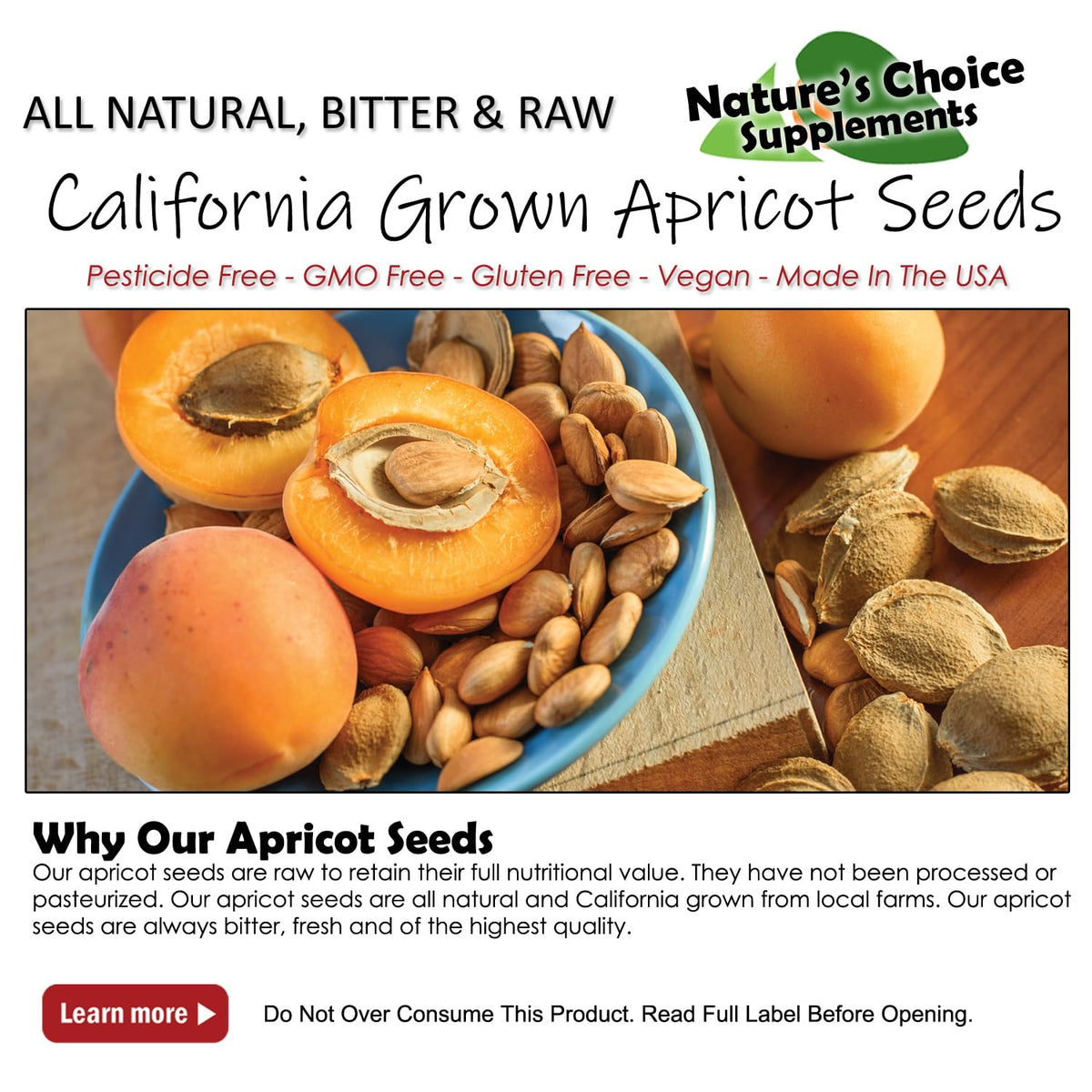 Nature's Choice apricot seeds bitter flavor tester — experience genuine bitterness
