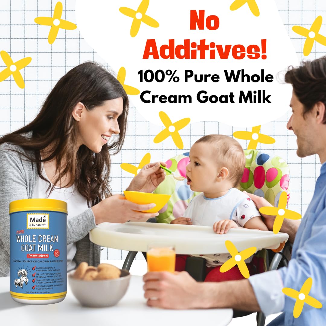 Nature's Diet goat milk powder dissolves easily in hot coffee or tea