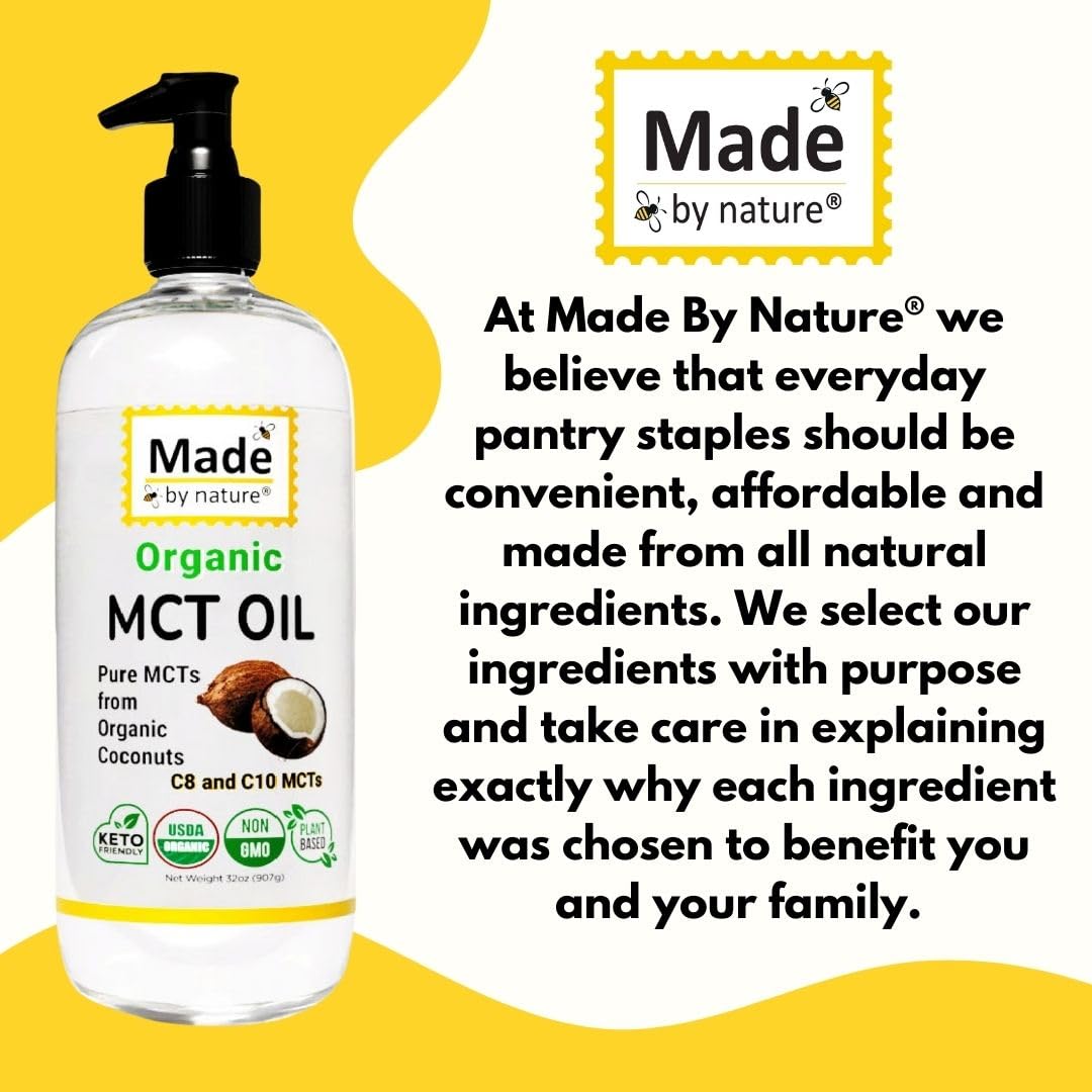 Nature's Diet Made By Nature MCT Oil 32 oz on shelf.