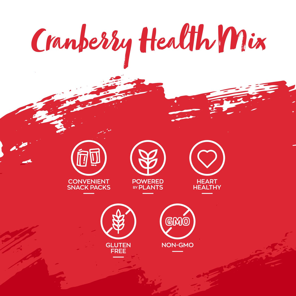 Nature's Garden Cranberry Health Mix serving size display for on-the-go portions.